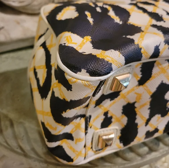 L.A.M.B. by Gwen Stefani White Leopard Handbag #397 - Picture 11 of 17